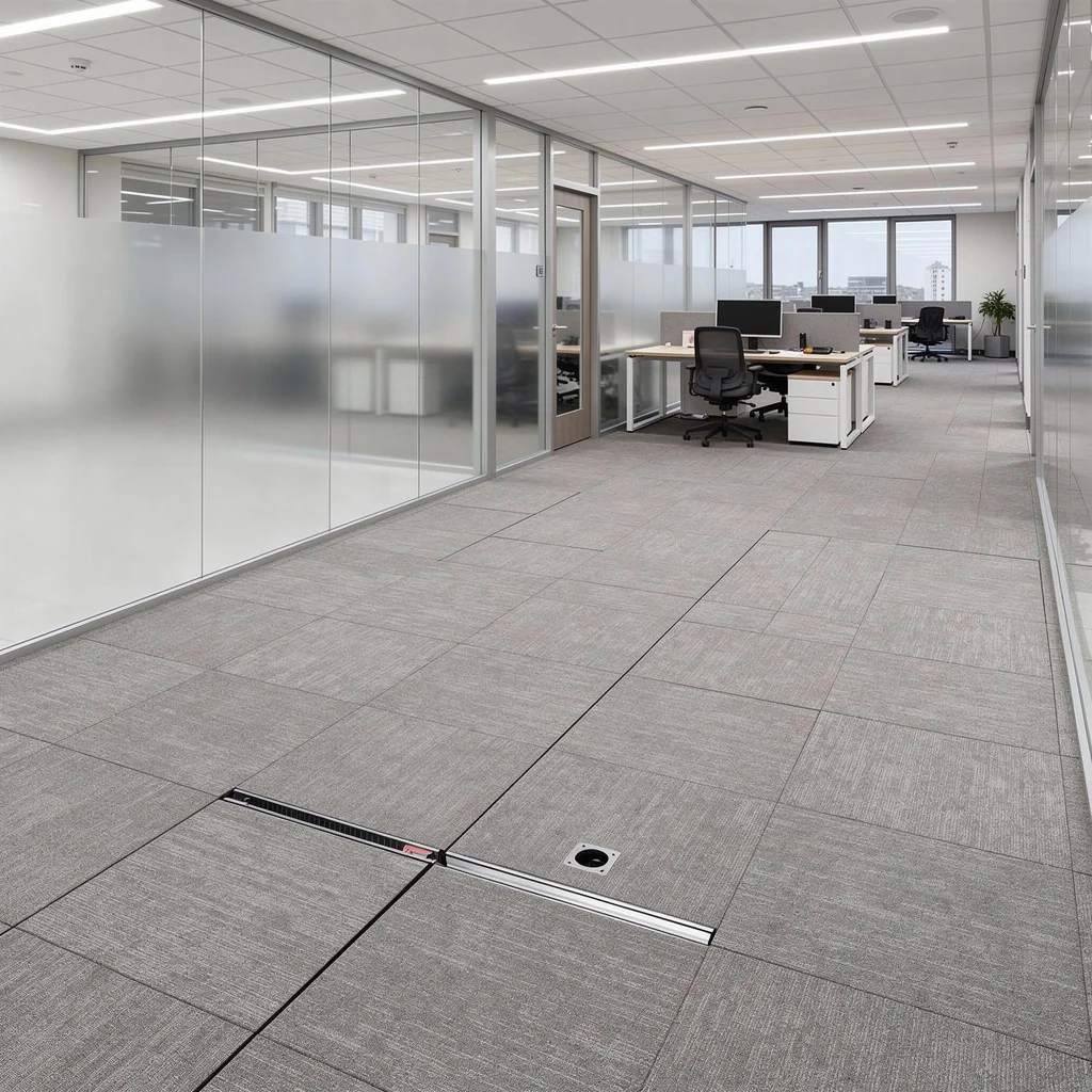 Access flooring finishing in Austin