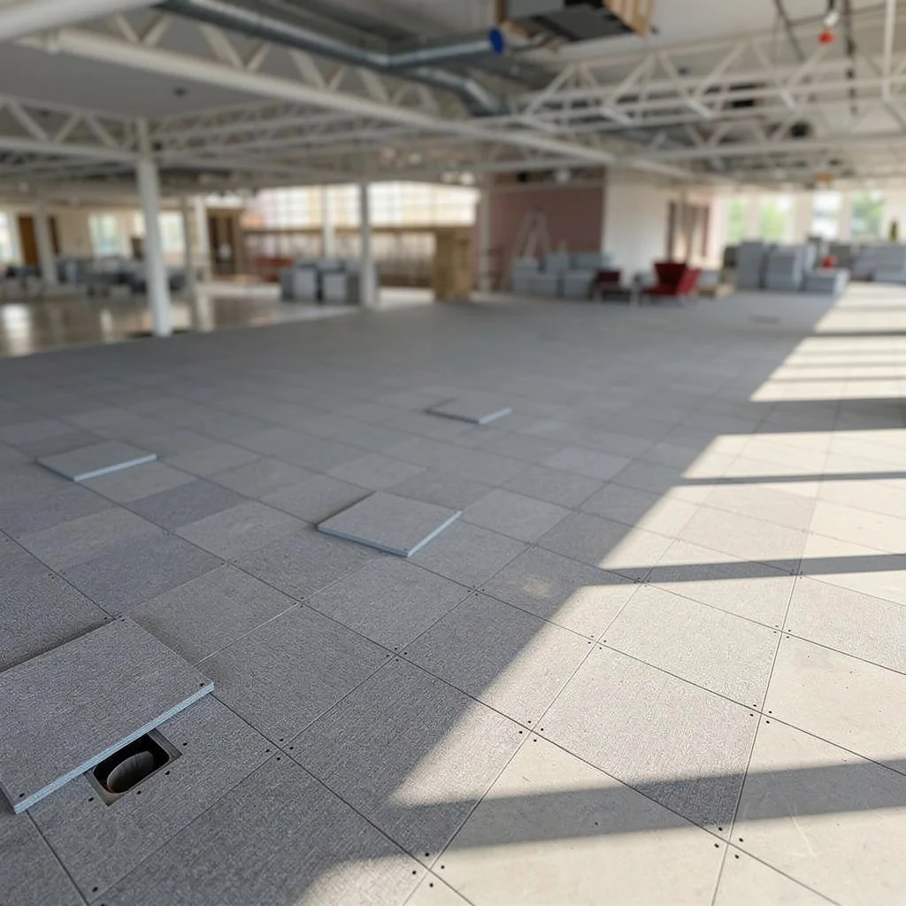 Raised access flooring installation in Kyle
